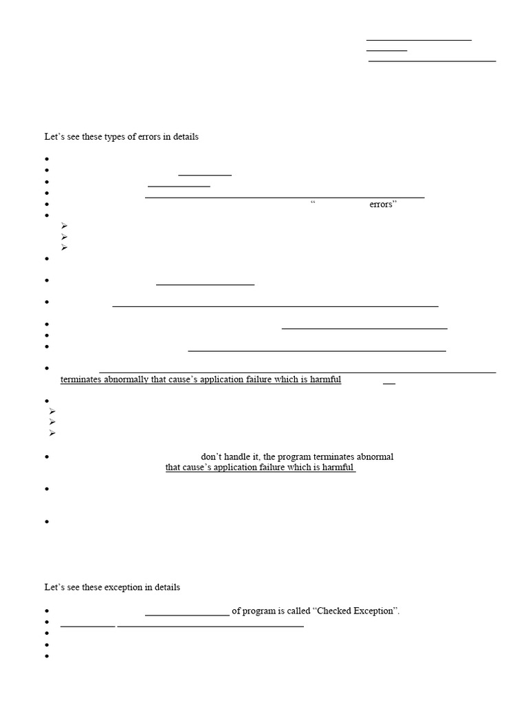 05 Exception Handling, Thread, Networking | PDF
