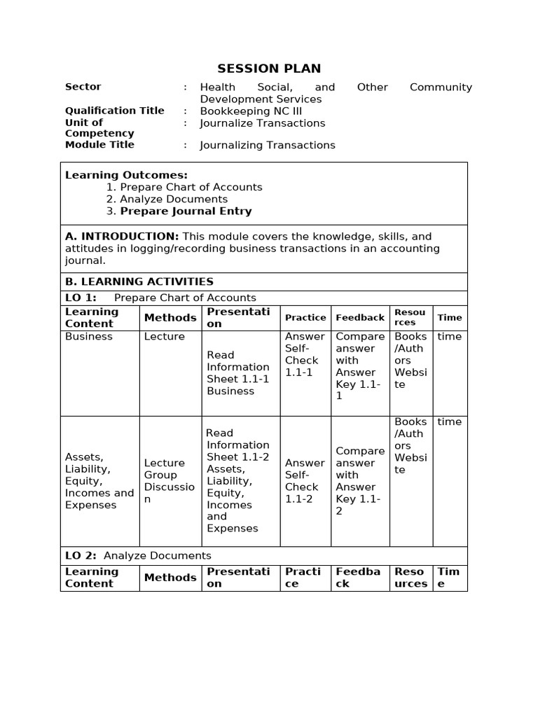03 Session Plan (NEW) | PDF