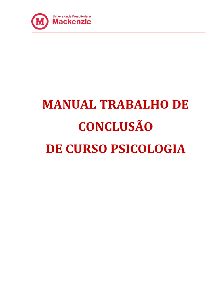 MANUAL_DE_TCC_DE_PSICOLOGIA_-_2020.1 | PDF