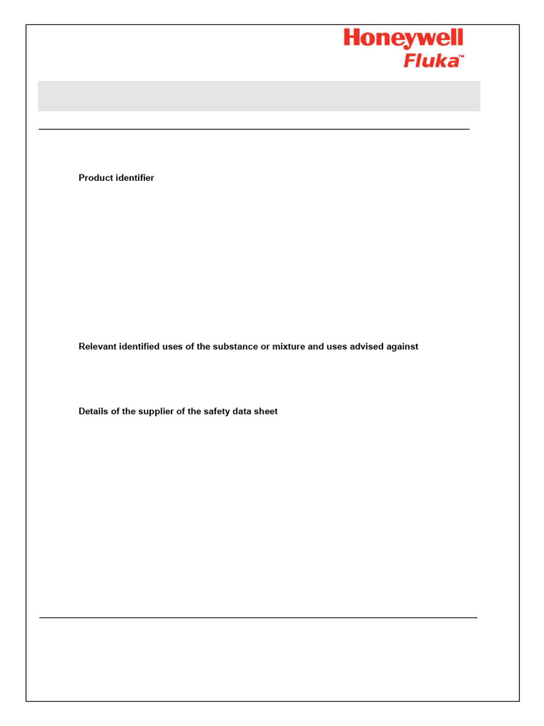 Acetic Acid - Honeywell Riedel-De Haën™ - 33209-2.5L | PDF
