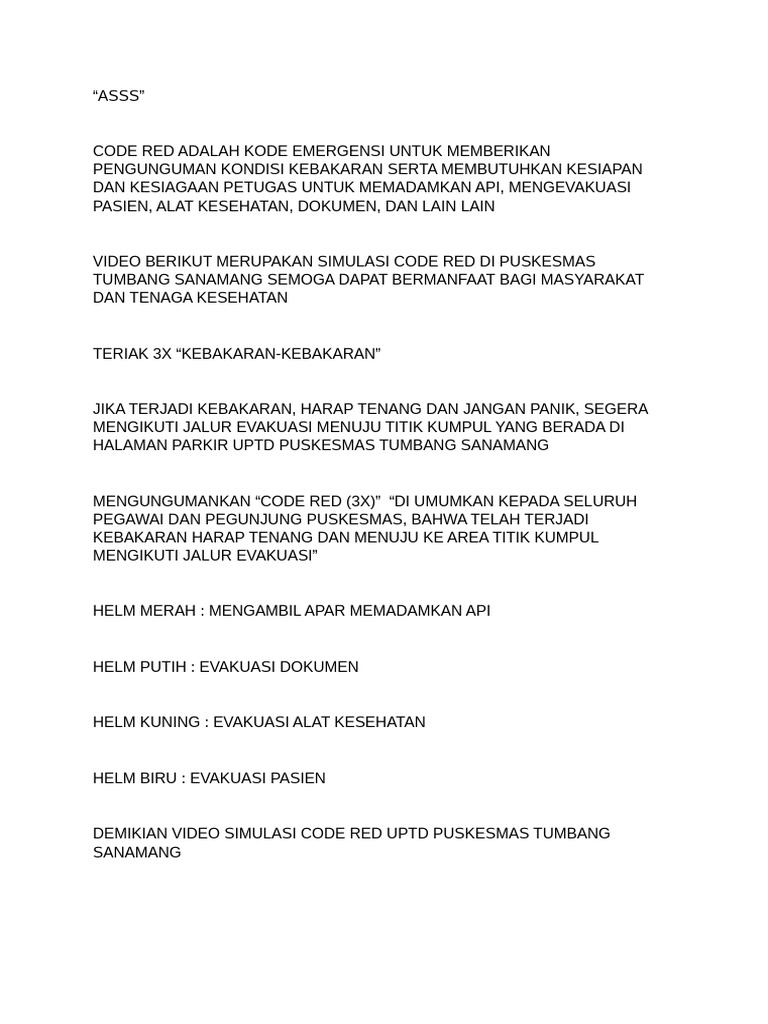 Brief code red pdf