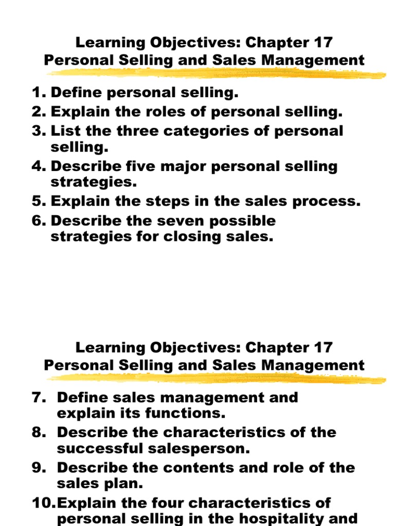 Personal Selling Process Explained | PDF | Career & Growth | Business