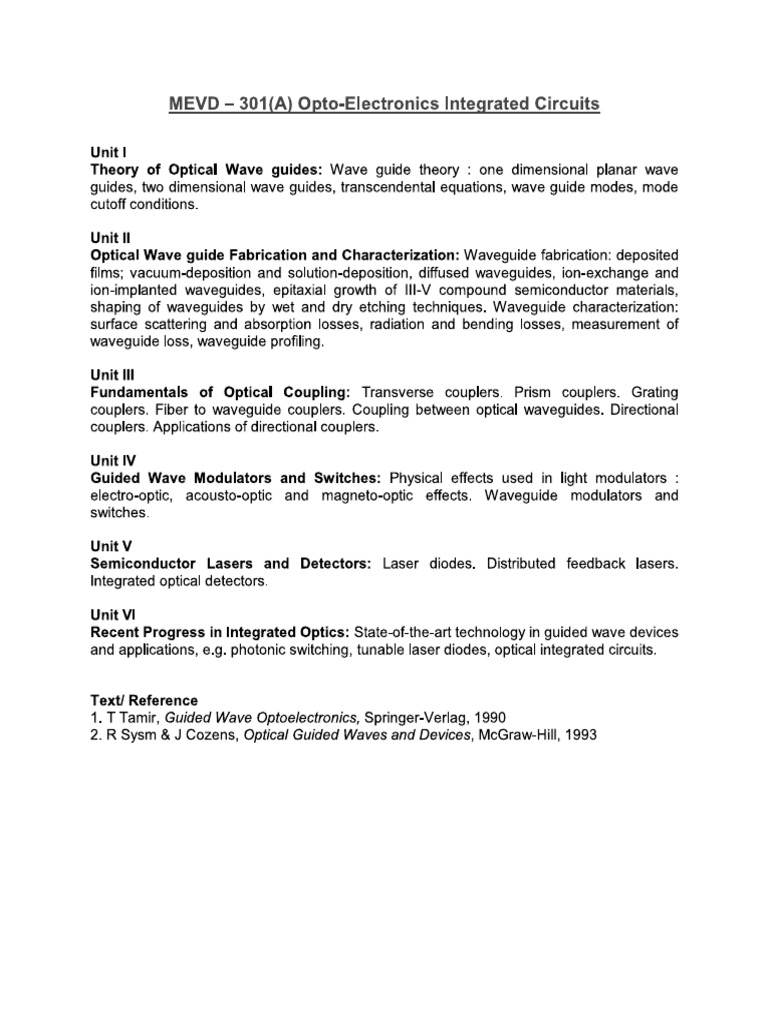 Mtech Syllabus 3rd Sem | PDF