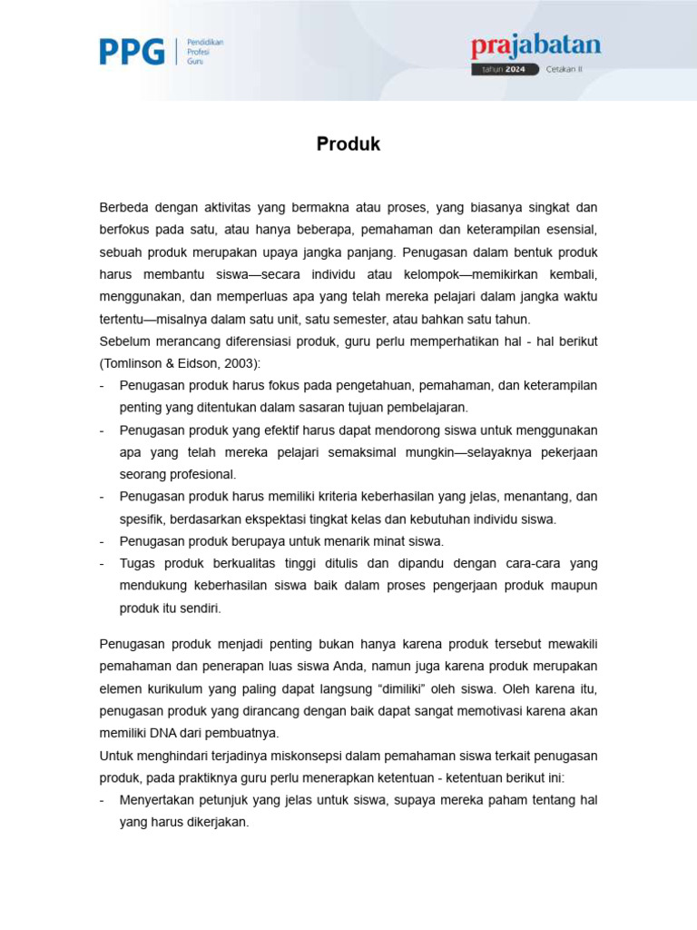 (Materi TOPIK 2) Produk | PDF