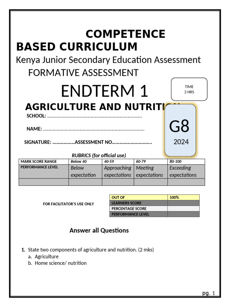 g8 Agricnutrition Ms | PDF