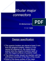 Mandibular Major Connectors