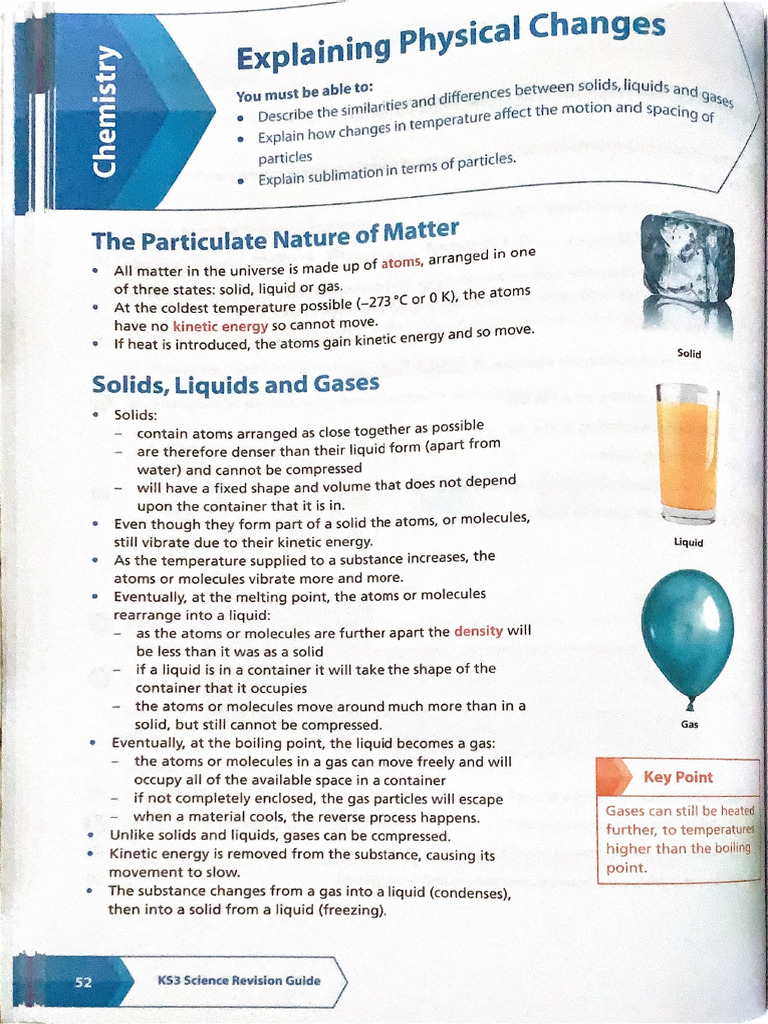 Explaining Physical Changes | PDF