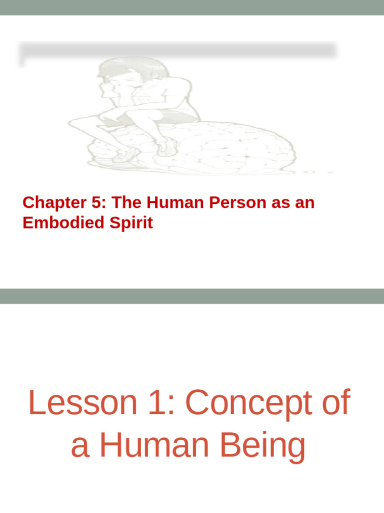 CH 5 The Embodied Subject | PDF