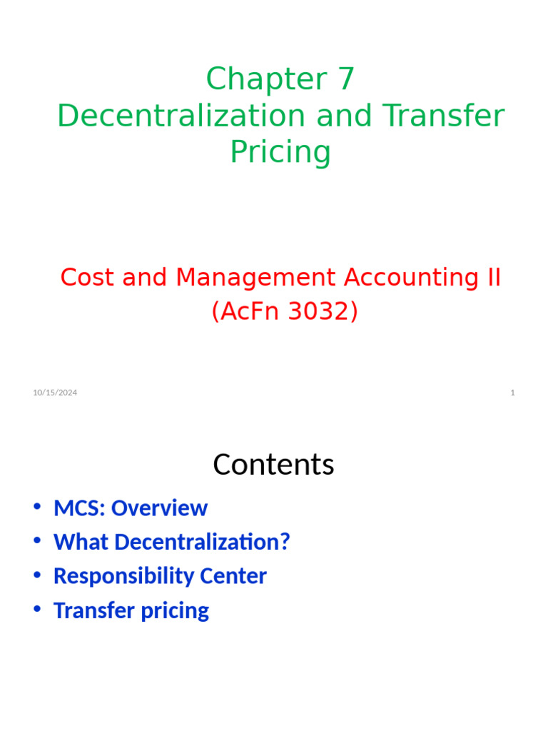Chapter 7 - D and TP - 2024 | PDF