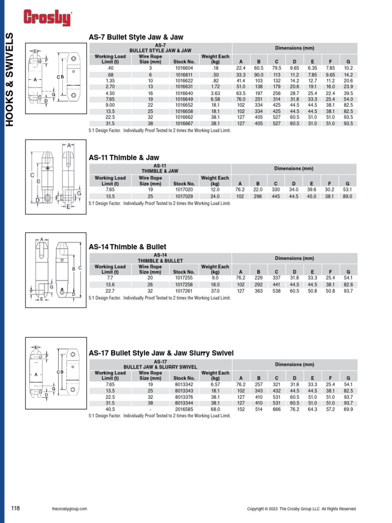 Crosby AS-7 | PDF
