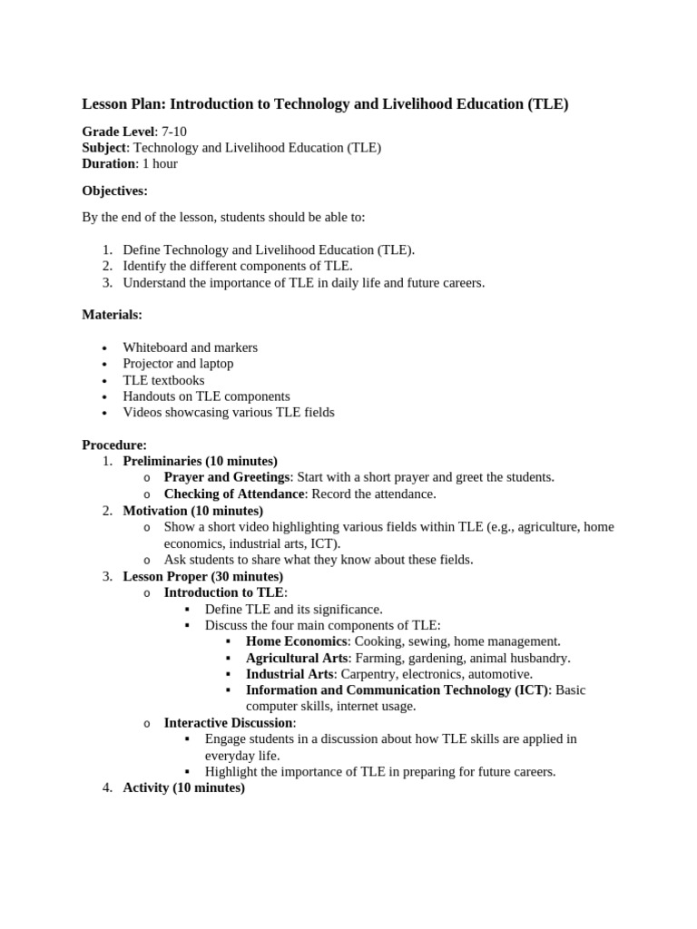 Lesson Plan Introduction | PDF