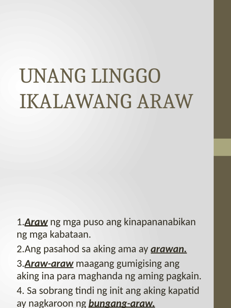 Kayarian NG Salita Day 2 Week 1 Sy2023 2024 | PDF