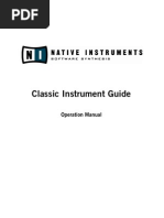 Reaktor 5 - Classic Instruments Guide