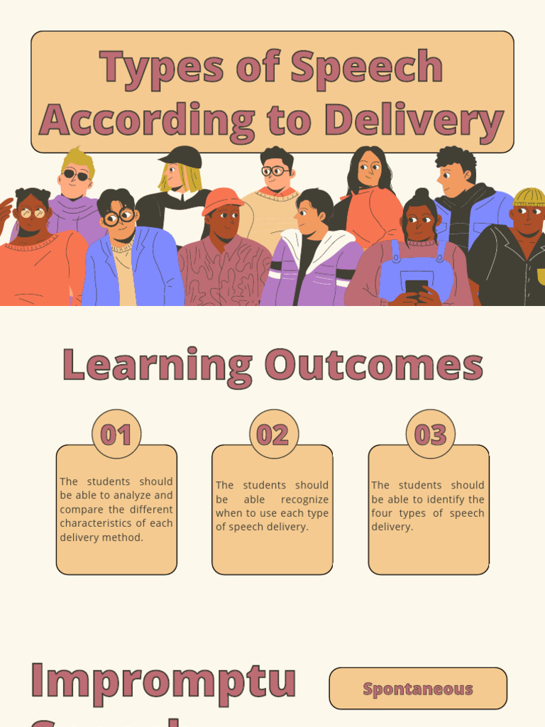Types of Speech According To Delivery | PDF