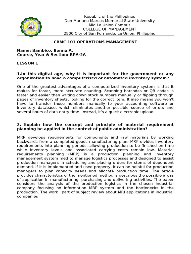 CBCM Module 4 Bambico | PDF