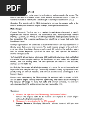SEO case study