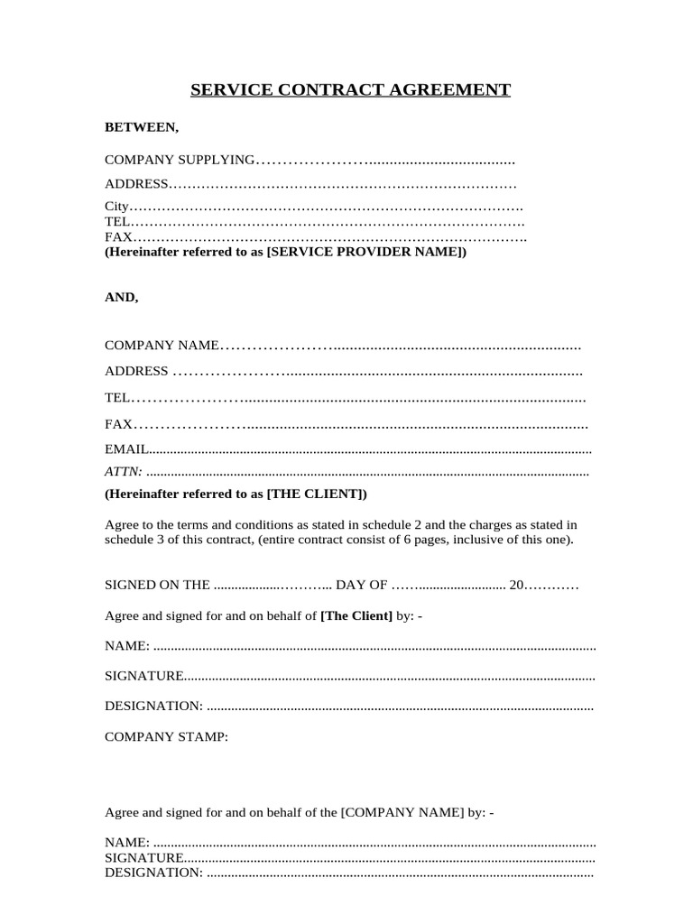 Copier Maintenance Contract Template | PDF | Breach Of Contract ...