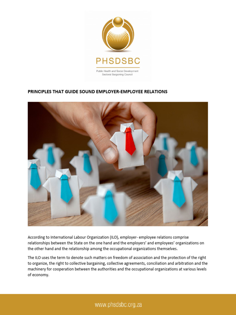 Principles of Effective Employer-Employee Relations | PDF | Employment ...
