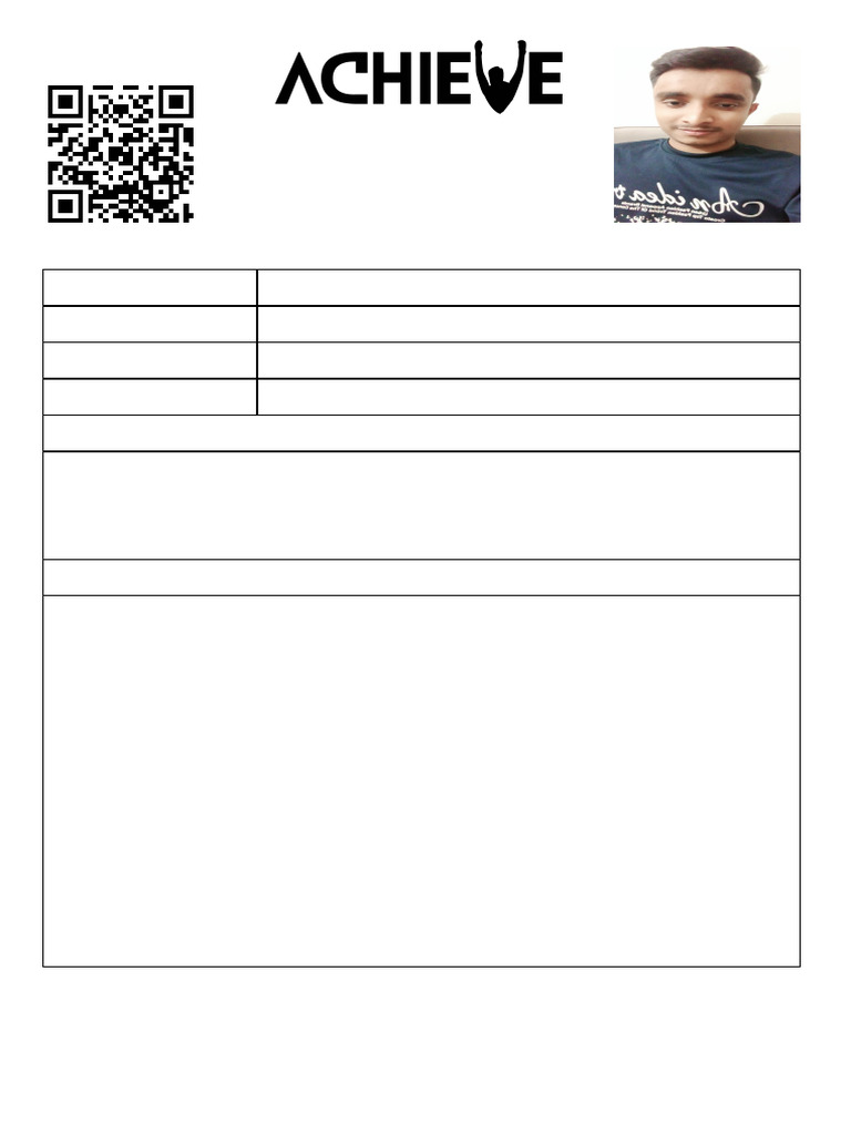 Achieve Card | PDF