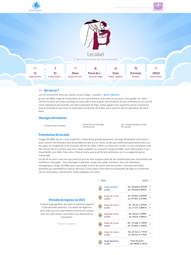 31 L'ange gardien Lecabel et ses pouvoirs _ Evozen PDF