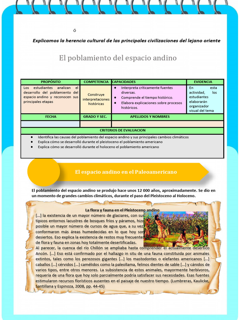 Ficha de Actividad CCSS 1°-Semana 2 | PDF | Geografía Física | Ciencias ...