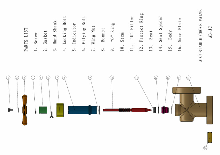 AB Choke Valve Part Breakdown | PDF