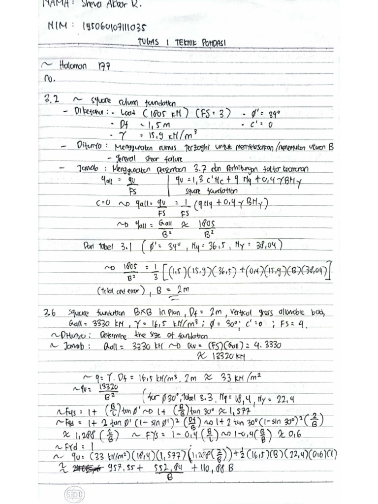 Pondasi Bangunan Pdf