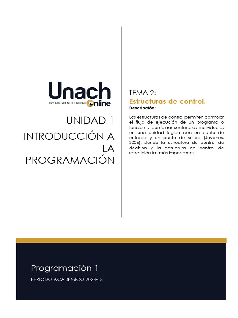 Contenido Académico P1 Unidad 1 Tema 2 | PDF