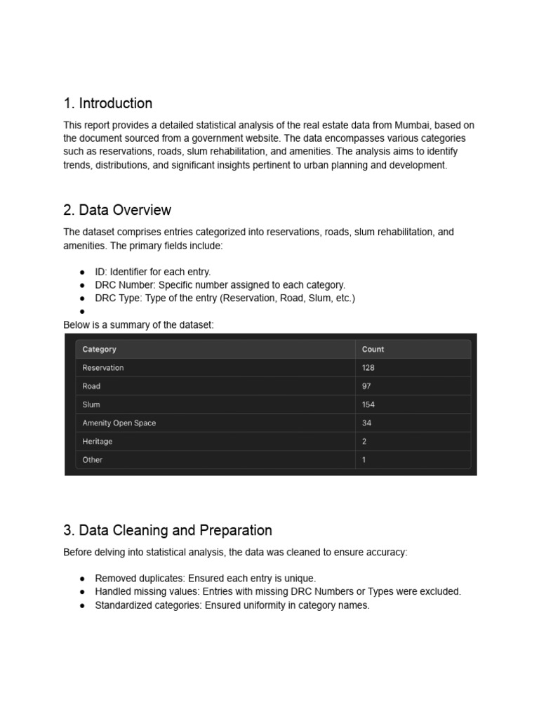 Statistical Analysis of NIL TDR Report | PDF