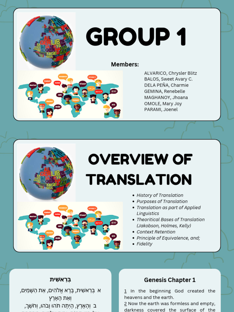 G-1 Overview of Translation | PDF