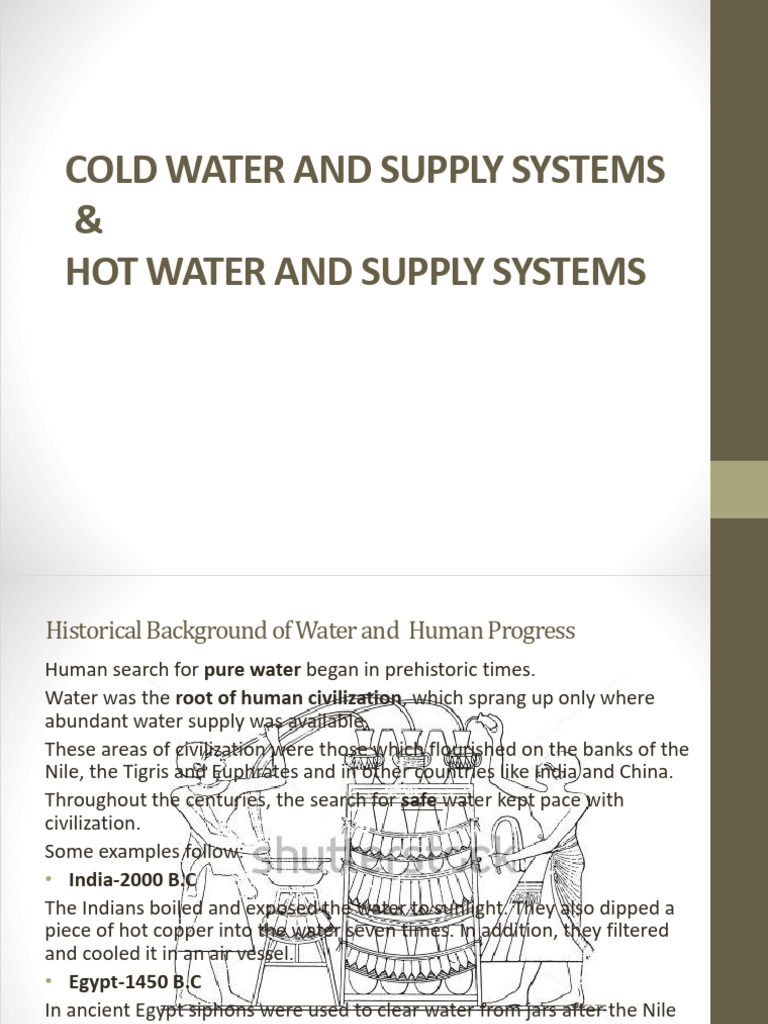 Lecture 03 Water Lecture Notes | PDF