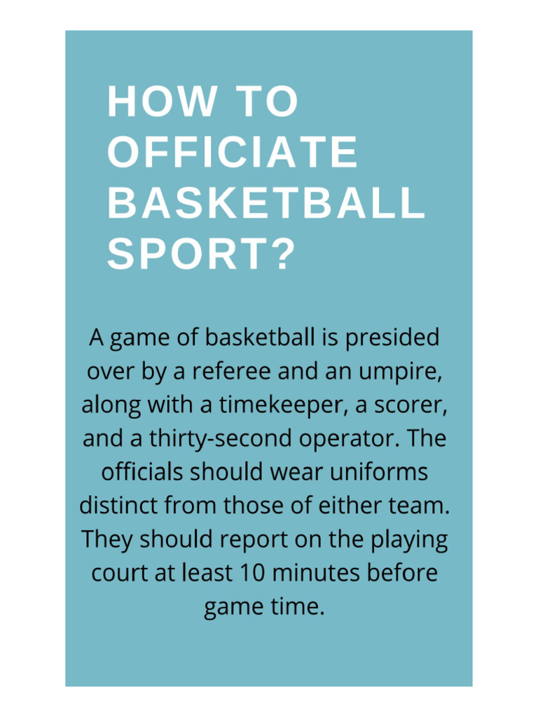 Basketball Sport Digital Handbook | PDF