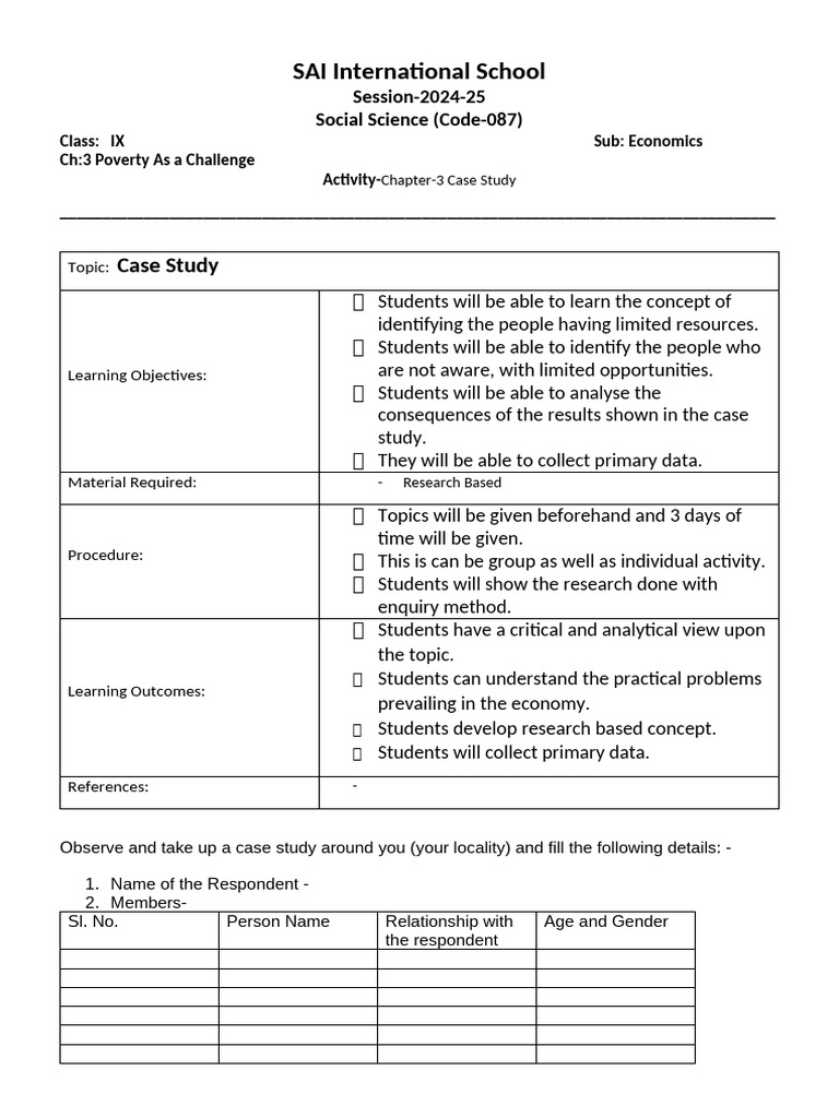 IX - ECO - Activity Based - Ch-3 - Case Study | PDF