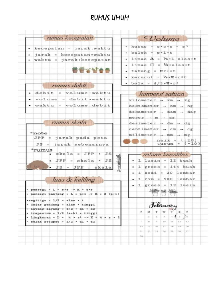 Rumus Umum | PDF