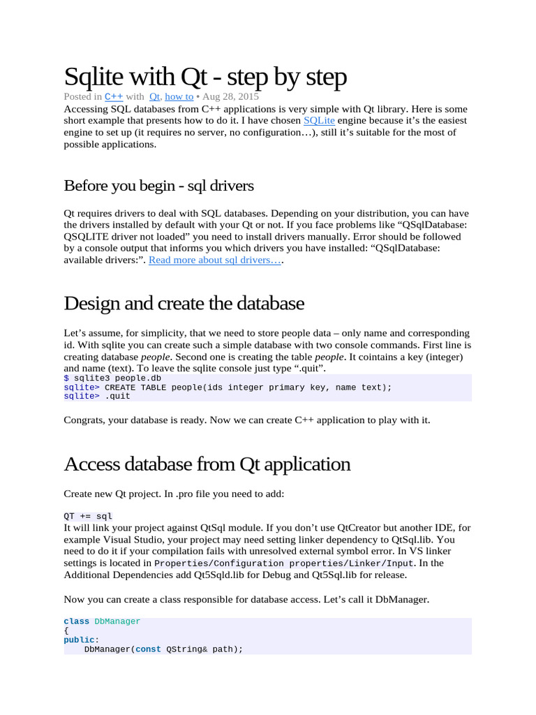 Using Sqlite With React Documentation Pdf