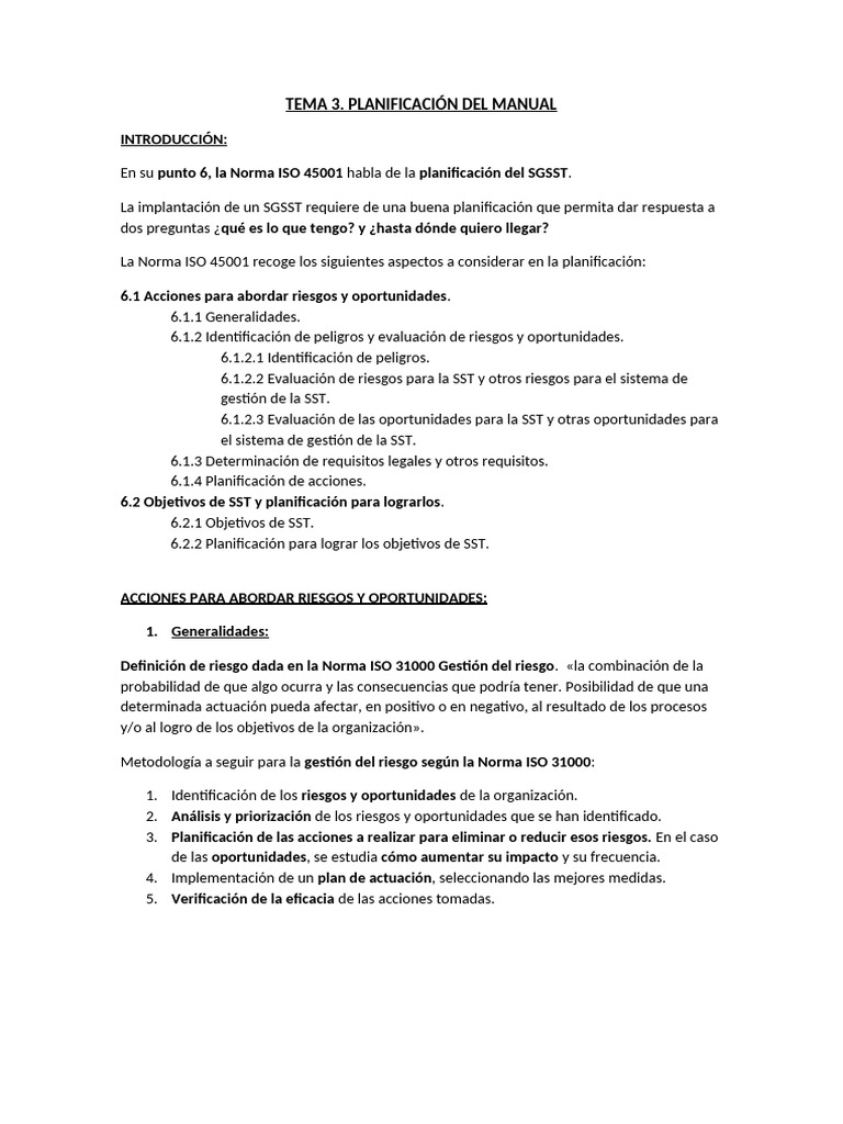 TEMA3. Planificación Del Manual | PDF