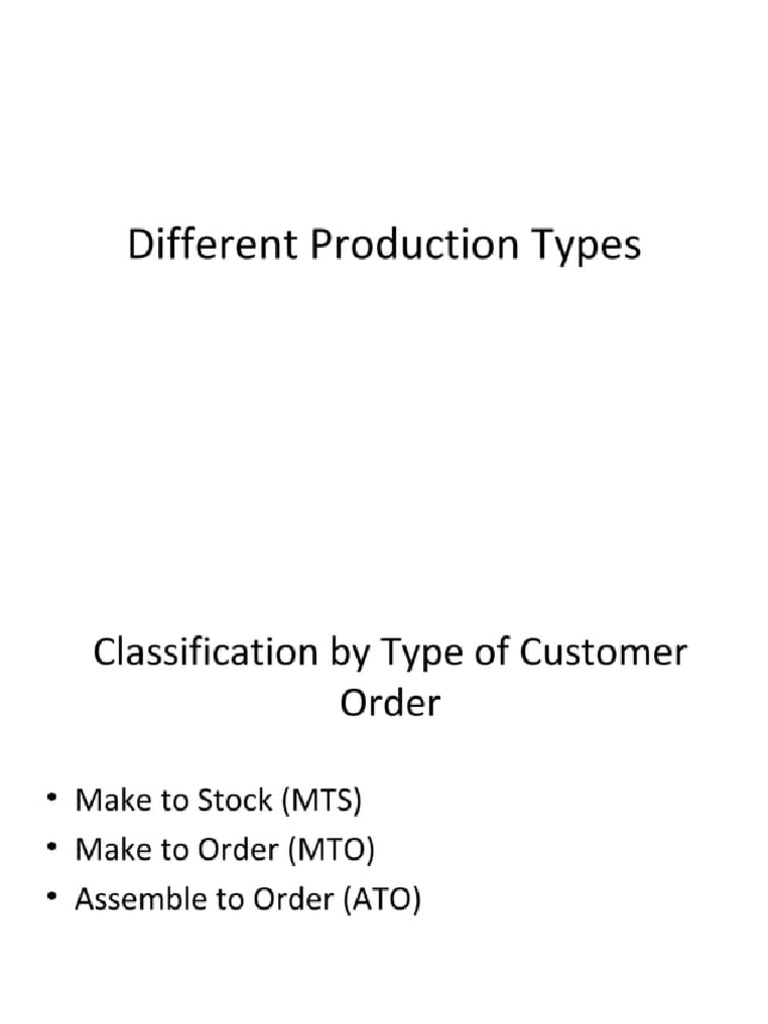 Make to order material pdf