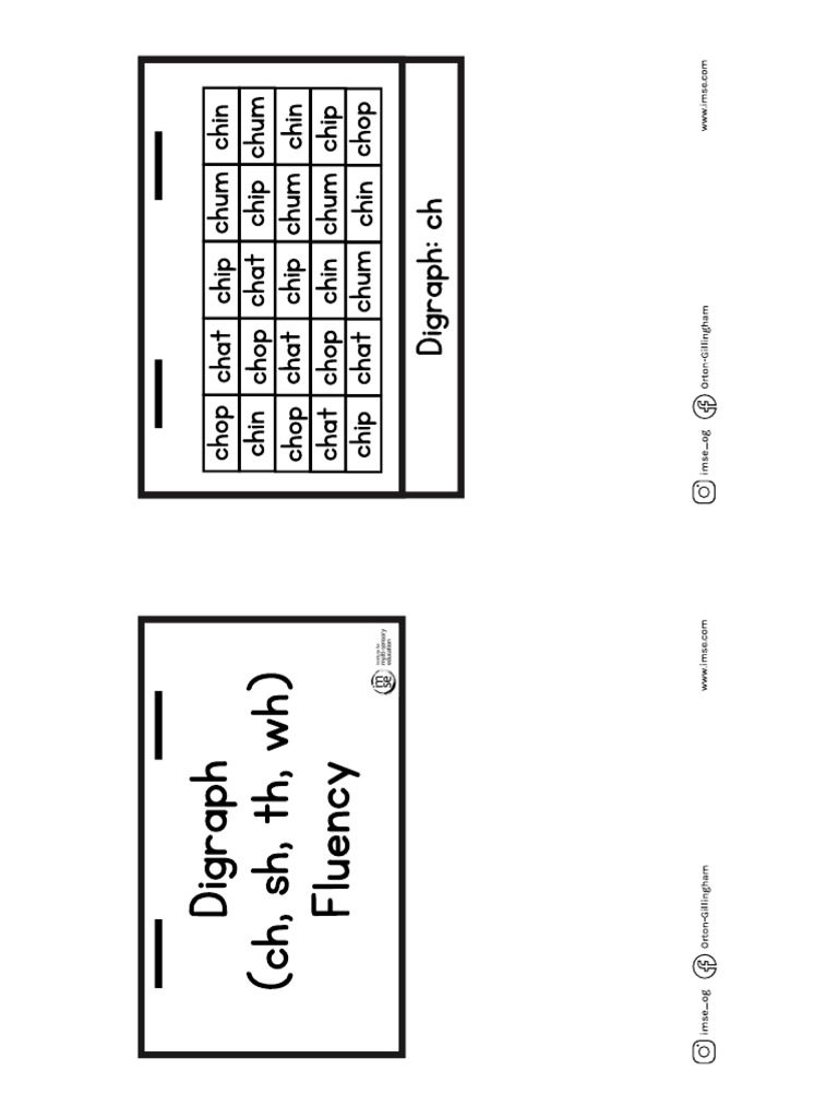 Digraph Fluency | PDF