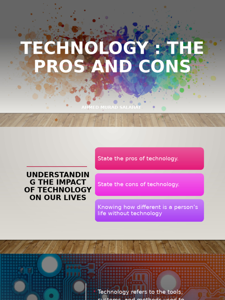 Technology, Pros and Cons | PDF