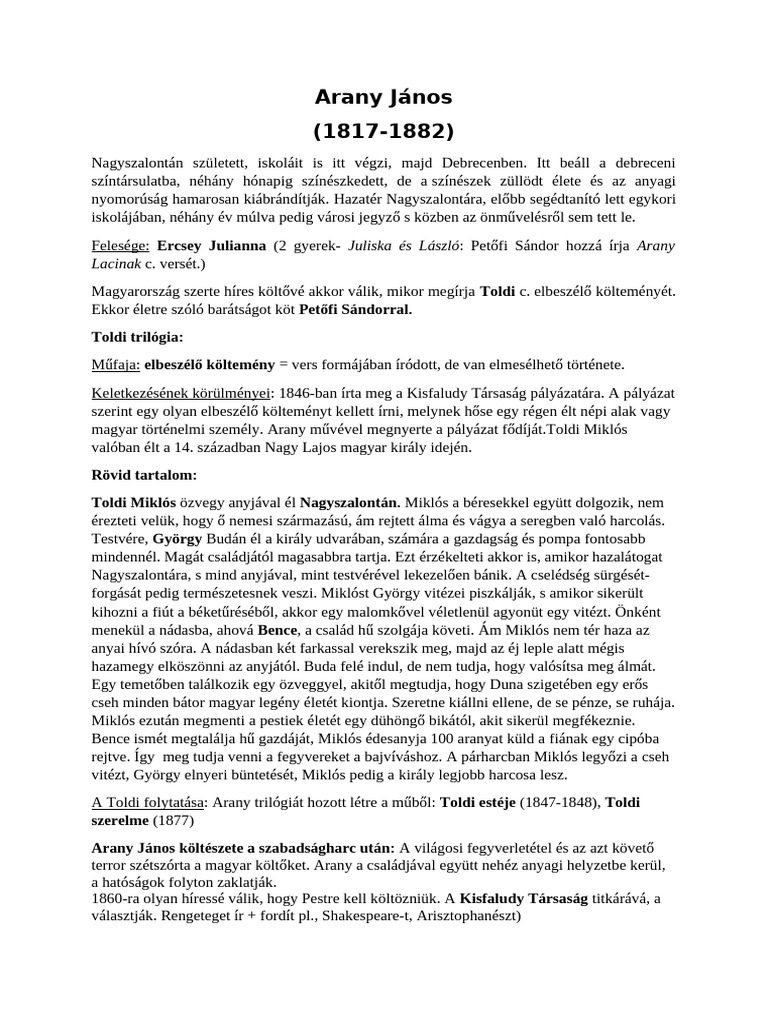 Arany János | PDF