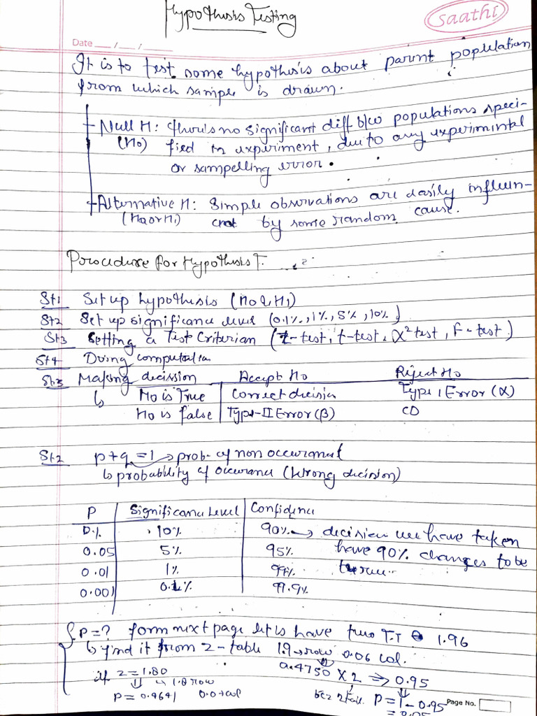 Hypothesis Testing | PDF