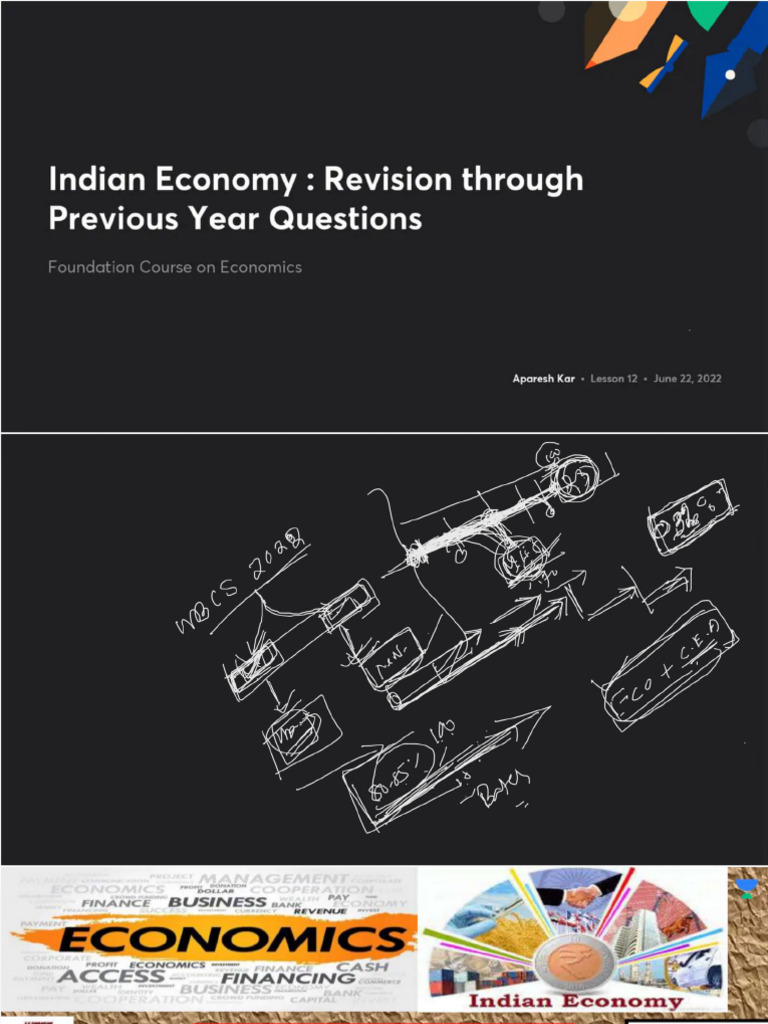 Indian Economy Revision Through Previous Year Questions With Anno | PDF