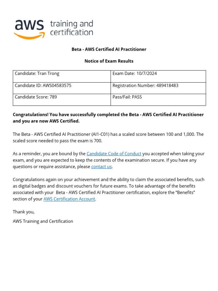 Beta - AWS Certified AI Practitioner | PDF
