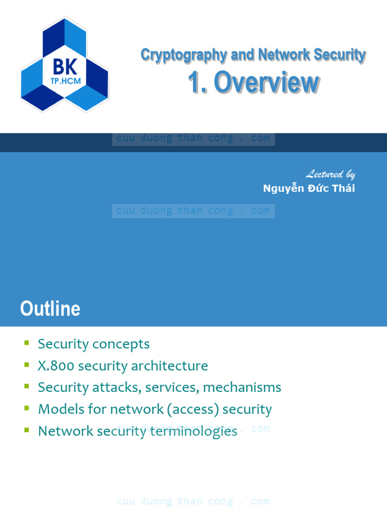 Mat Ma Va An Ninh Mang Nguyen Duc Thai Chapter+01+Overview 1 ...