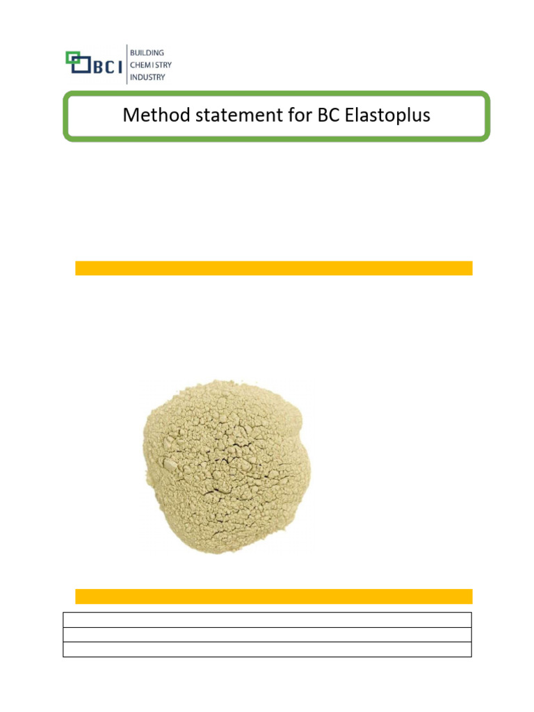 BC Elasto Plus Method | PDF
