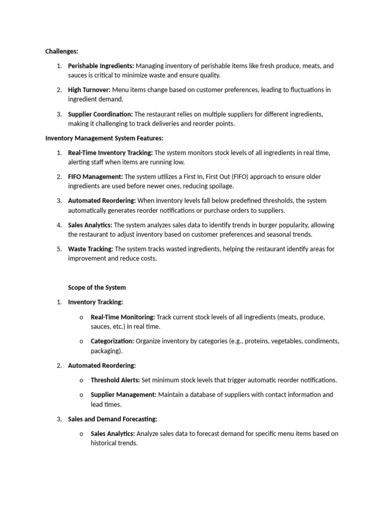 Inventory Management System | PDF