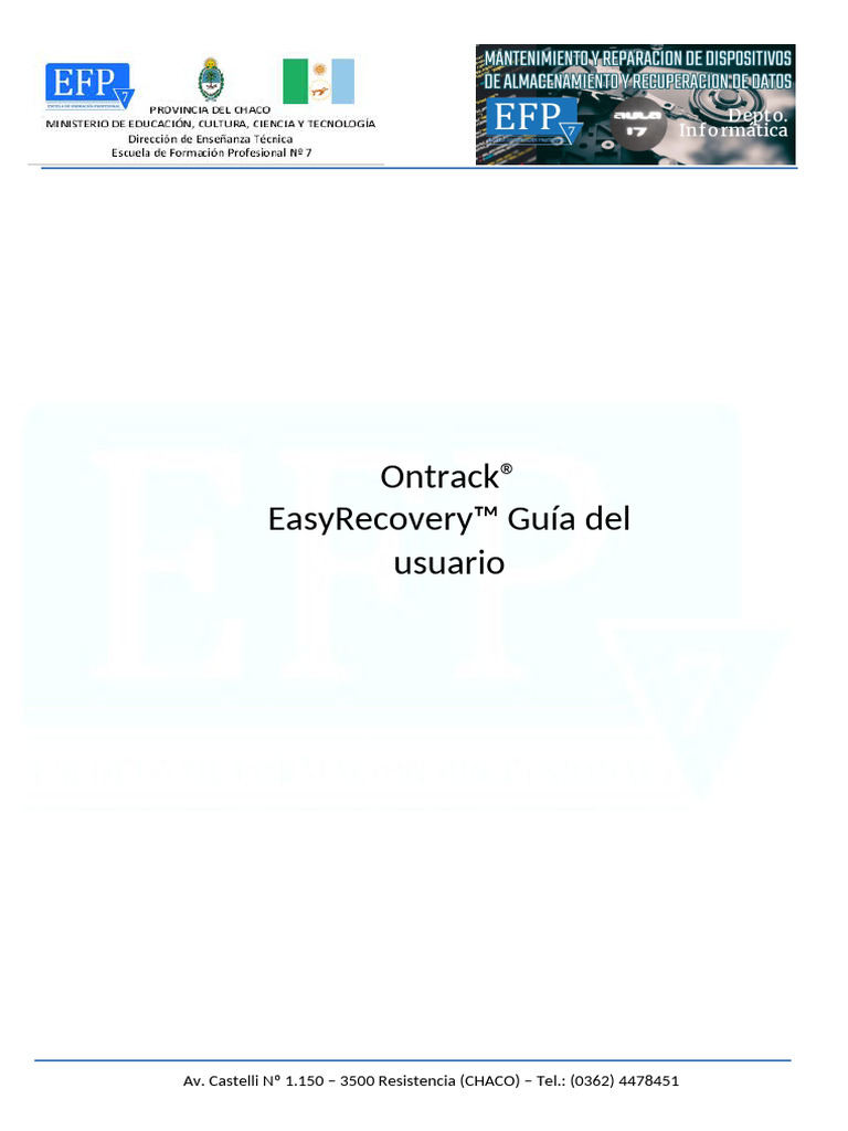 Apunte Ontrack Easy Recovery | PDF