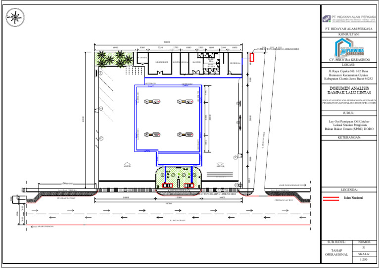 31.LAYOUT Oil Catcher SPBU CIPAKU LALIN0 | PDF