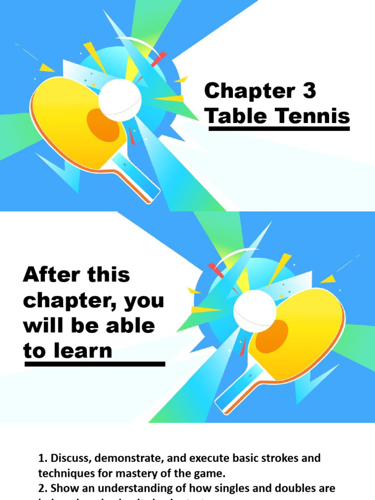 Table Tennis Pdf Table Tennis Sports
