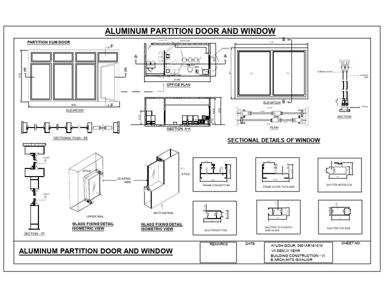 Aluminium Partition Wall Details Pdf Aluminum Partition Wall | PPT